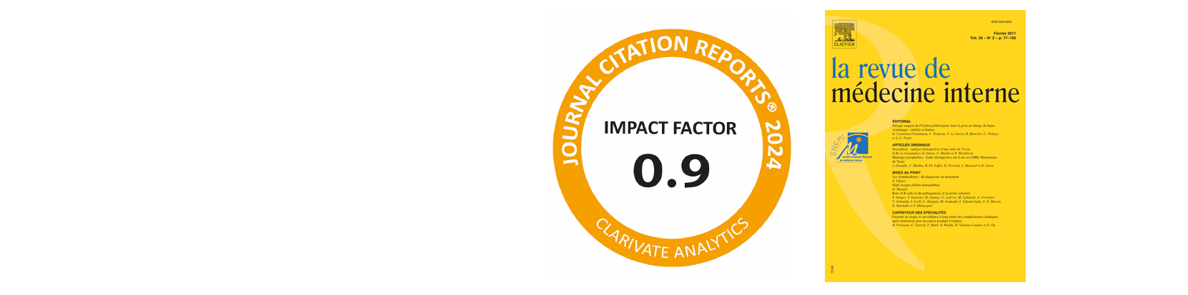 Impact Factor 2024 de la Revue de Médecine Interne IF
